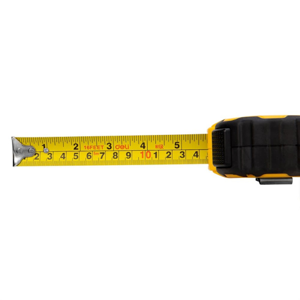 Steel Measuring Tape 5m/25mm Deli Tools EDL3797Y(yellow)