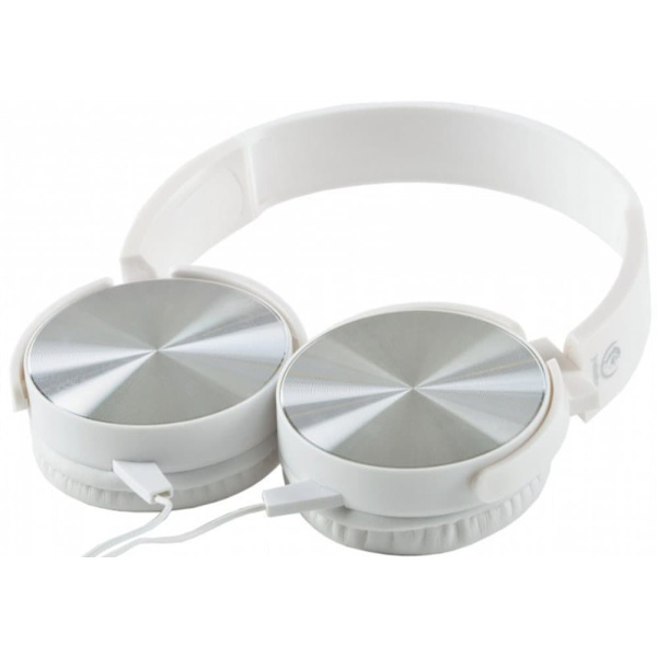 Słuchawki stereo z mikrofonem Montana Białe