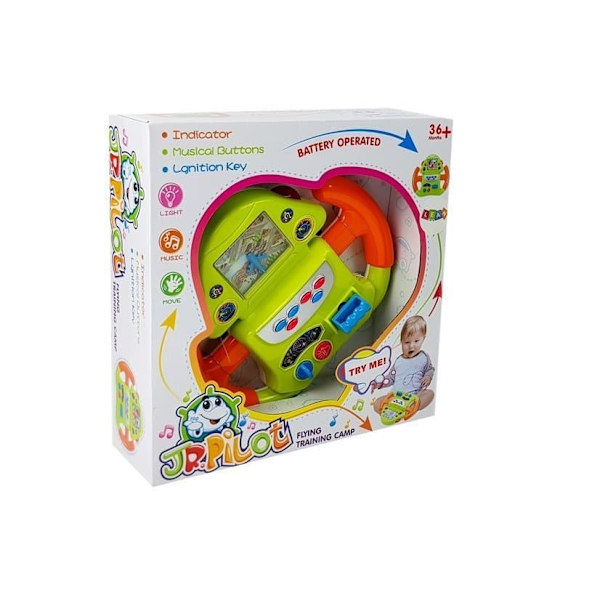 Interactive Flight Simulator Steering Wheel Sound Light Effects
