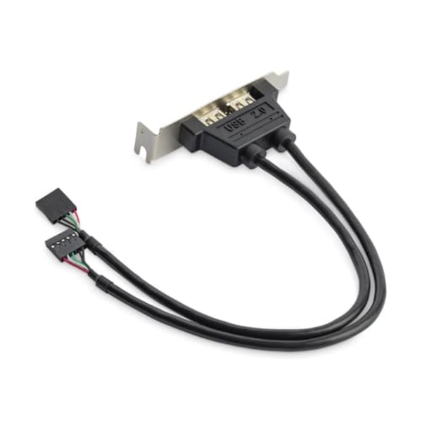 2 PORT USB SLOT PLATE ADAPTER Grå, Metallic