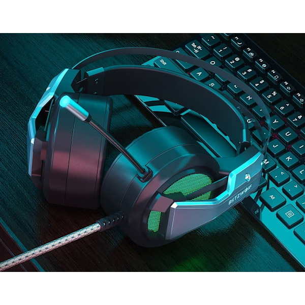 BlitzWolf BW-GH1 Gaming Headphones with Microphone / RGB / 2.2m Cable