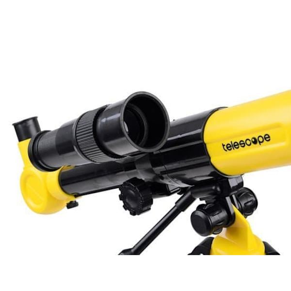 Scientific Educational Telescope With Yellow A  Phone Holder