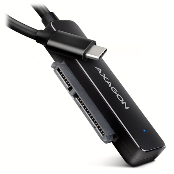 AXAGON USB-C 5Gbps - SATA 6G, 2.5" SSD/HDD SLIM Adapter | ADSA-FP2C Sort