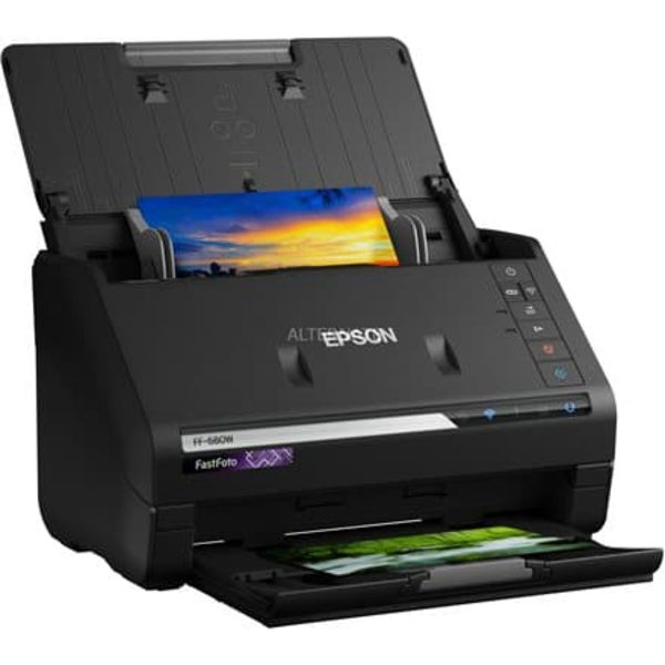 EPSON skener FastFoto FF-680W/ A4/ 600 x 600dpi/ DADF/ Wi-Fi/ USB Sort
