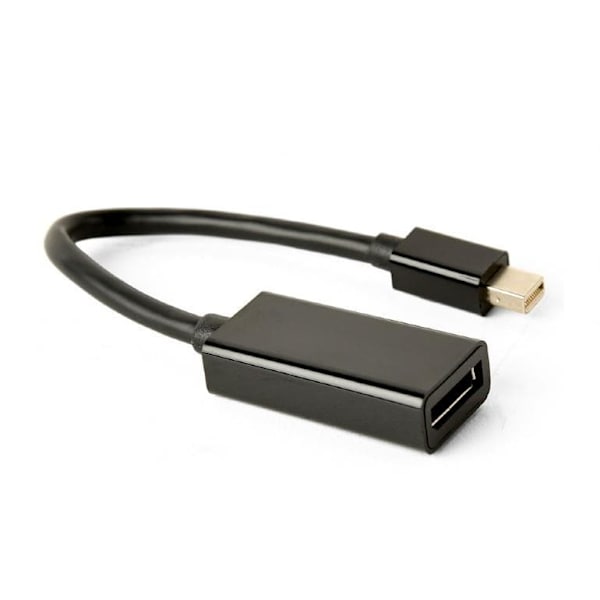 ADAPTOR video GEMBIRD, Mini-DisplayPort (T) la DisplayPort (M), rezolutie maxima 4K (3840 x 2160) la 30Hz, black, "A-mDPM-DPF4K-01" (timbru verde 0.08