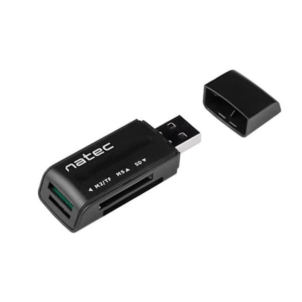Natec memory card reader Mini ANT 3, black