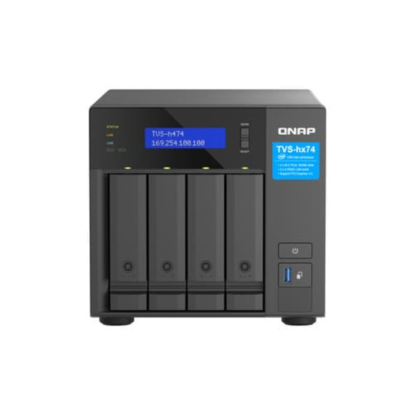 TVS-H474-PT-8G 4BAY 8GB DDR4/2X2.5GBE (2.5G/1G/100M/10M) Svart