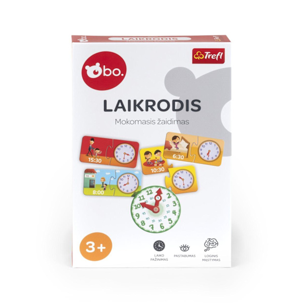 bo. Educational board game "Clock" (In Lithuanian lang.)