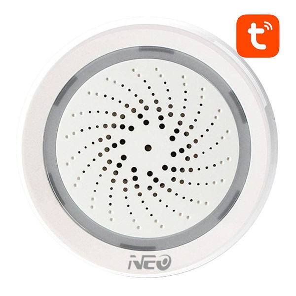 NEO NAS-AB02WT TUYA Smart Alarm Siren with Humidity Temperature Sensor  WiFi