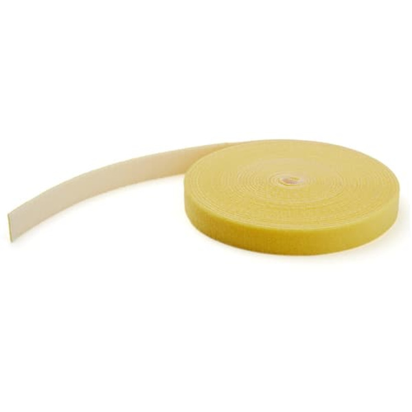 HOOK AND LOOP ROLL 50FT./- YELLOW - RESUABLE