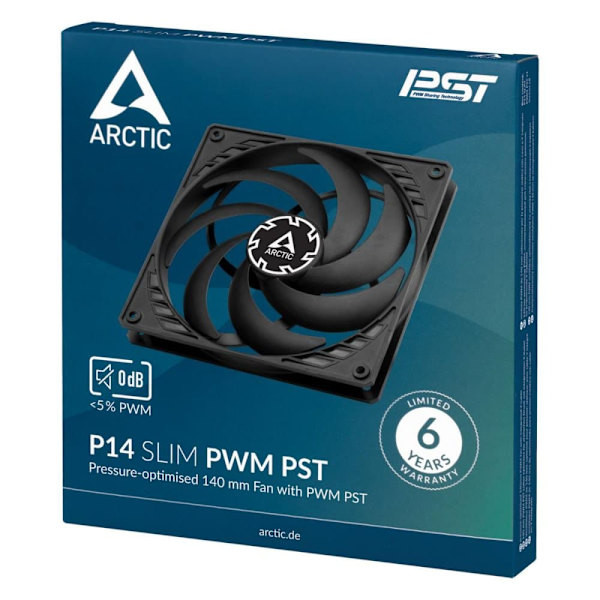 Arctic P14 SLIM PWM PST Fan 4-pin / 140mm