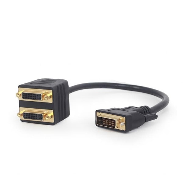 GEMBIRD A-DVI-2DVI-01 DVI-D male to dual DVI female adapter/splitter 0.3m black