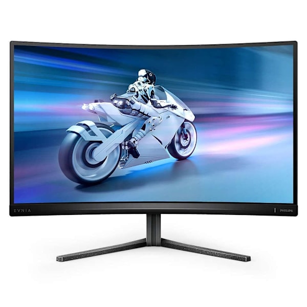 Philips Evnia Curved Gaming Monitor, 27’’, QHD (2560x1440), VA LCD, curved 1500R, 165Hz, 400 cd/m², DisplayPort 1.2, HDMI 2.0, USB 3.2 Gen 1 / 5 Gbps,