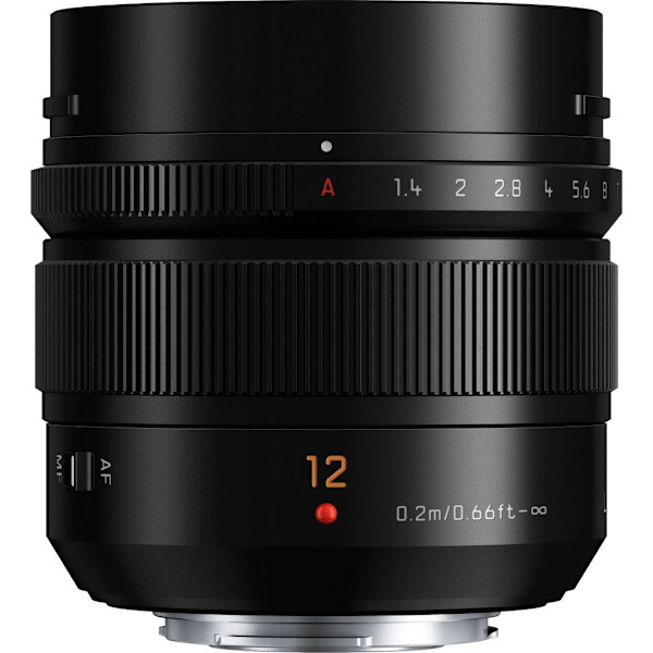 Panasonic Leica DG Summilux 12mm f/1.4 ASPH. lens, black