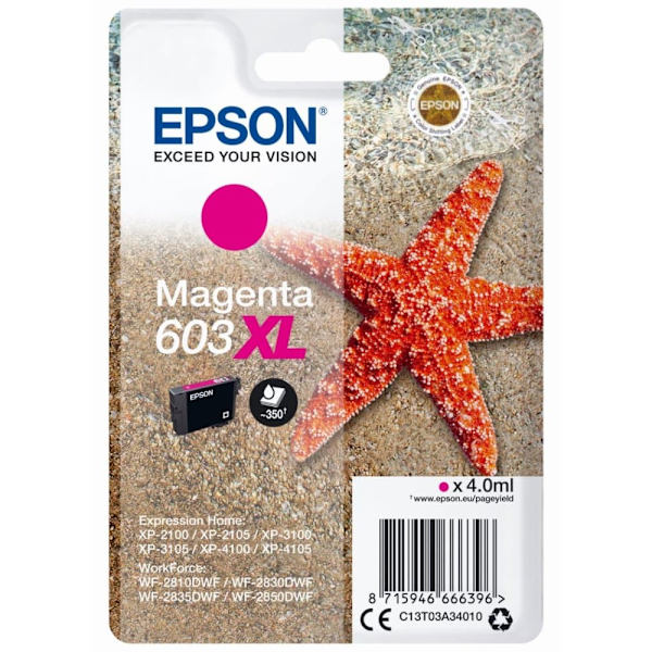 Epson C13T03A34010 Magenta 603XL Ink