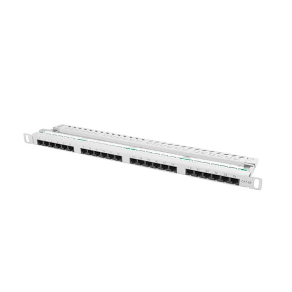 LANBERG PPU5-0024-S Patch Panel 24 port 0.5U cat. 5e grey Grå