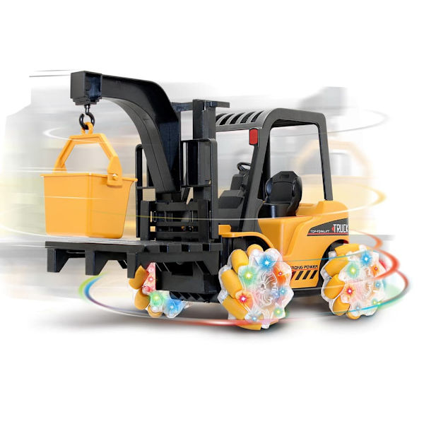 Remote Controlled Forklift Truck 360 Degree Rotation Luminous Wheels