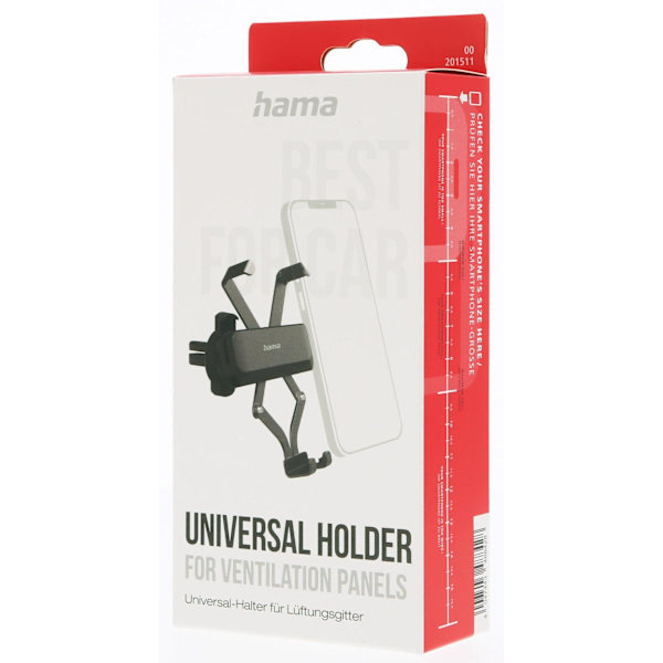 "Gravity Pro" Car Mobile Phone Holder, HAMA-201511 musta