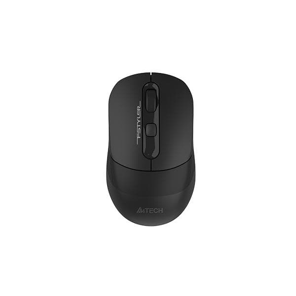 MOUSE A4tech, PC sau NB, wireless, 2.4GHz + BT, optic, 2000 dpi, butoane/scroll 4/1, , negru, Fstyler "FB10C-BK" (timbru verde 0.18 lei)