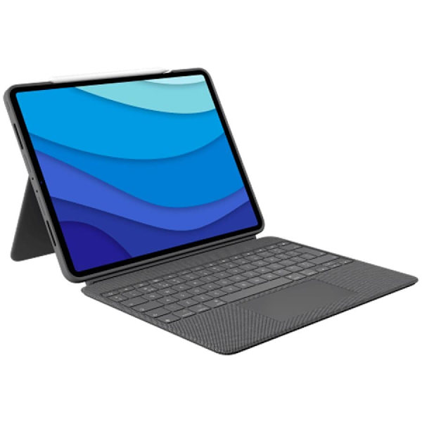 Etui z klawiaturą Combo Touch US iPad Pro 11 1,2,3 Gen szare