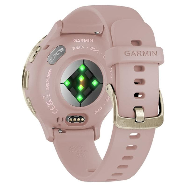 Garmin Venu 3S 3.05 cm (1.2") AMOLED 41 mm Digital 390 x 390 pixels Touchscreen Gold, Rose Wi-Fi GPS (satellite)