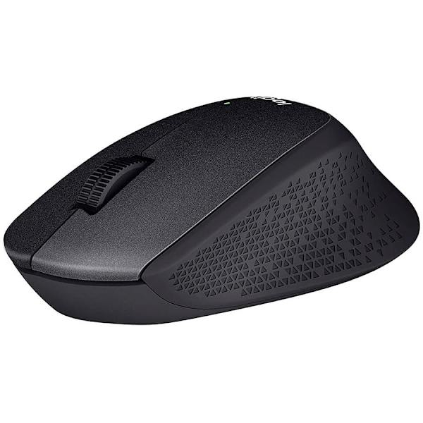 MOUSE LOGITECH M330 SILENT PLUS BLACK Sort
