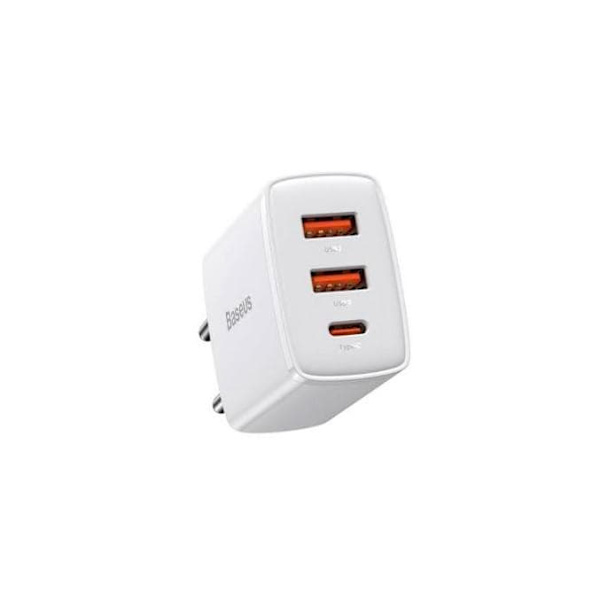 Baseus Compact wall charger PD /30W / 1x USB-C /2x USB