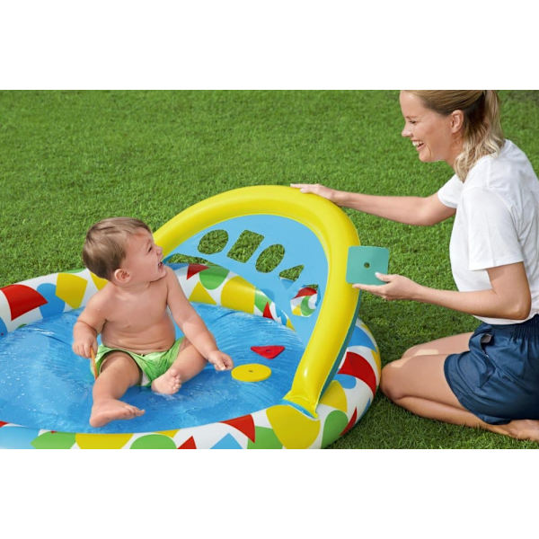 BESTWAY Splash & Learn Kiddie Pool, 1.20m x 1.17m x 46cm, 52378