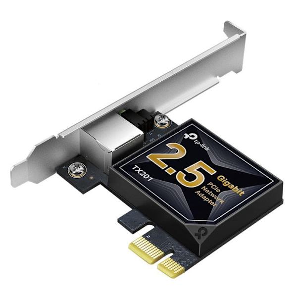TP-Link 2.5 Gigabit PCIe Network Adapter Sort, Grå