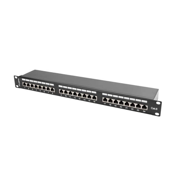 Lanberg PPS6-1024-B patch panel 1U Sort