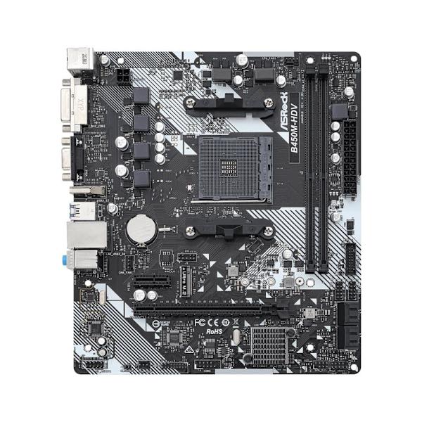 Asrock B450M-HDV R4.0 AMD B450 Socket AM4 micro ATX