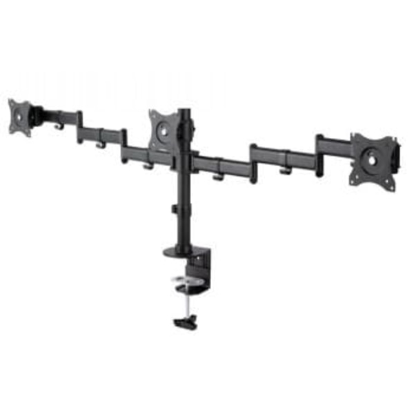 Neomounts NM-D135D3 mounting kit - full-motion - for 3 LCD displays - black musta