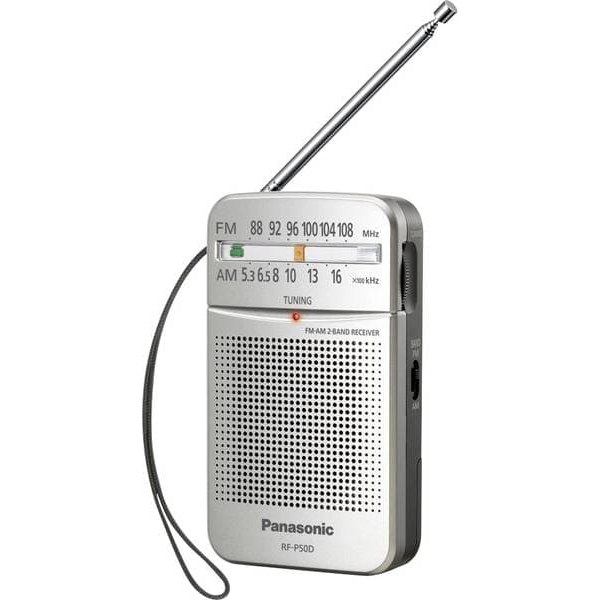 Panasonic radio RF-P50D, silver