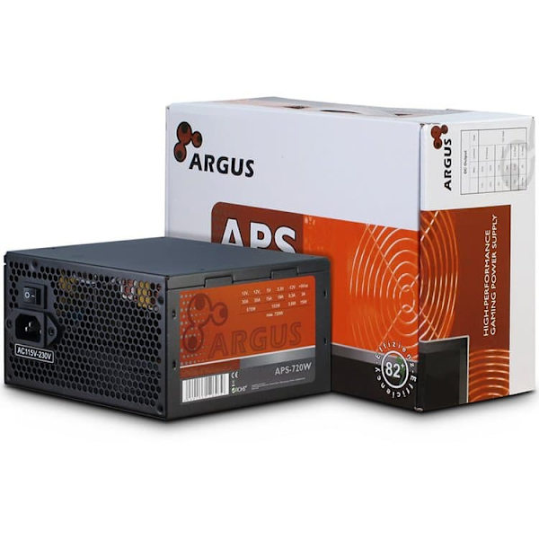 Inter-Tech Argus APS power supply unit 720 W 20+4 pin ATX ATX Black Svart