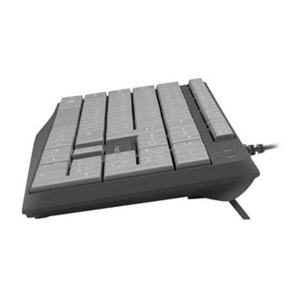 NATEC KEYBOARD NAUTILUS US SLIM Svart, Grå