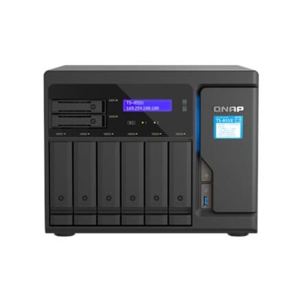Serwer TS-855X Intel Atom C5125 2.8GHz  8GB UDIMM DDR4 Svart