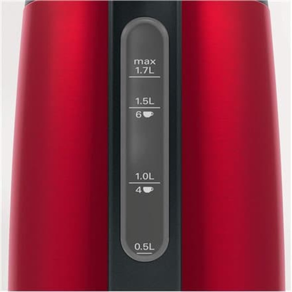 Bosch TWK3P424 electric kettle 1.7 L 2400 W Grey, Red