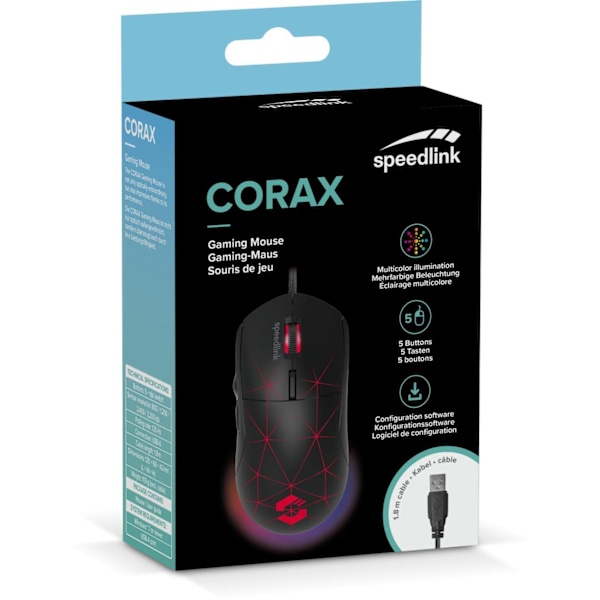 Speedlink mouse Corax, black (SL-680003-BK)