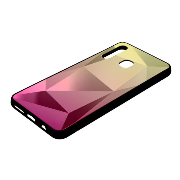 Mocco Stone Ombre Back Case Silicone Case With gradient Color For Apple iPhone 11 Pro Max Yellow - Pink