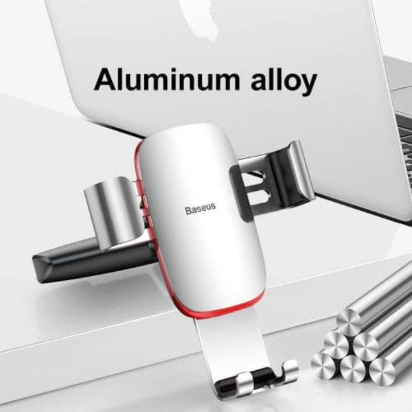 SUPORT AUTO Baseus Metal Age Gravity pt. SmartPhone, fixare in suport CD/DVD player auto, argintiu "SUYL-J0S" - 6953156291515