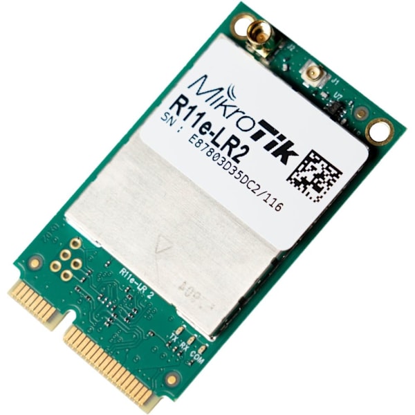 MikroTik R11e-LR2 | miniPCI-e Card | 2.4GHz Grøn