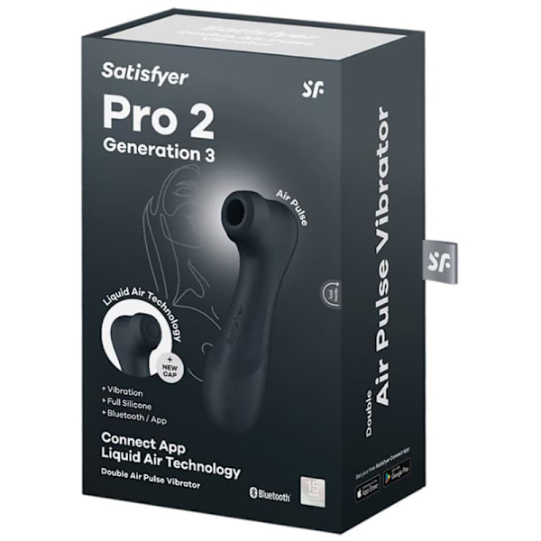 Satisfyer air impulse vibrator Pro 2 Generation 3, dark grey