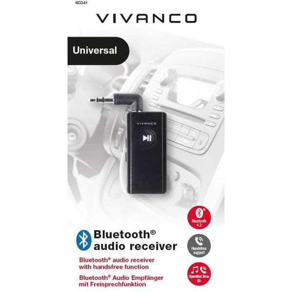Vivanco Audio Receiver BT, black (60341)