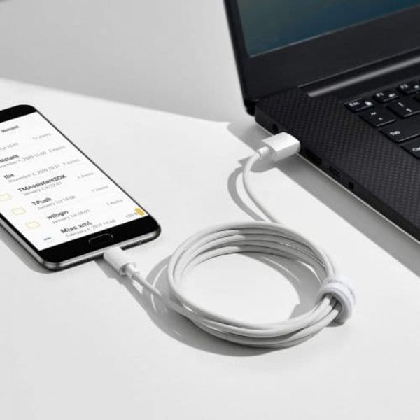 Baseus Simple Wisdom Data Cable Kit USB to Micro 2.1A (2PCS/Set) 1.5m White