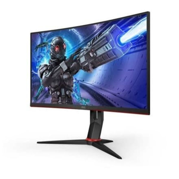 MONITOR  AOC 27 inch, Gaming, VA, Full HD (1920 x 1080), curbat, 300 cd/mp, 0.5 ms, DisplayPort | HDMI x 2, "C27G2ZE/BK" (timbru verde 7 lei)