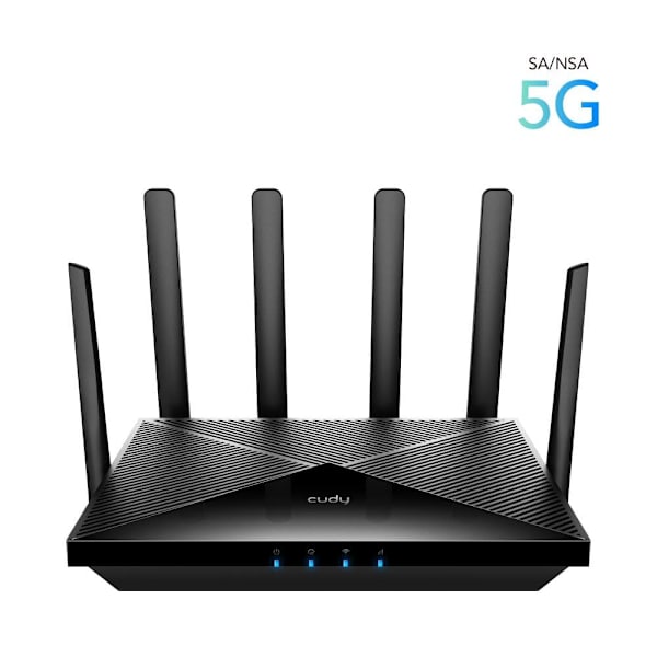 Cudy P5 wireless router Gigabit Ethernet Dual-band (2.4 GHz / 5 GHz) 5G Black