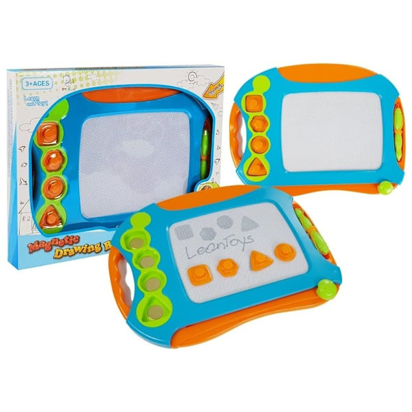 Magnetic Drawing Board with Geometrical Stamps