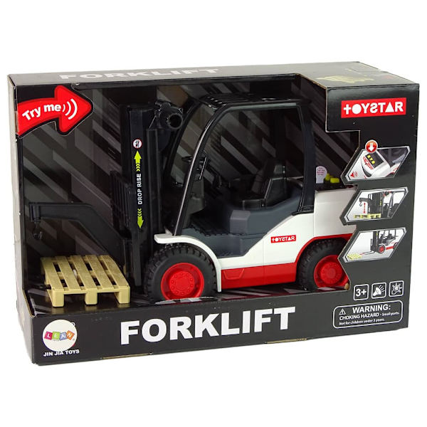Forklift Truck Moving Fork Pallet.