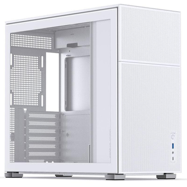 Jonsbo D41 MESH ATX Case, Tempered Glass - white Hvit