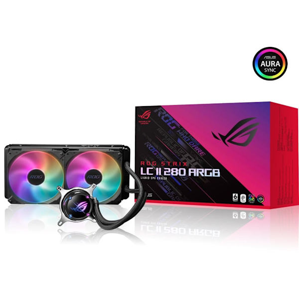 ASUS ROG STRIX LC II 280 ARGB Processor All-in-one liquid cooler 14 cm Black 1 pc(s)